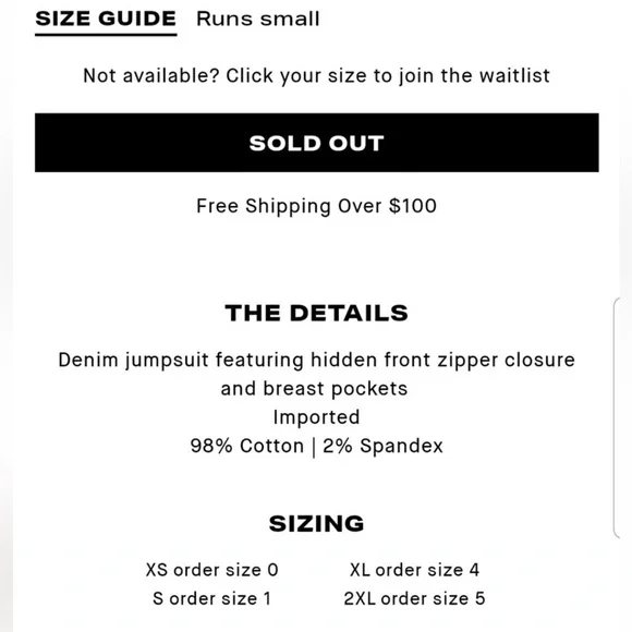 Good American Fit for Success Jumpsuit - Picture 2 of 2